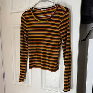 Heart Hips Multicolor Striped Top